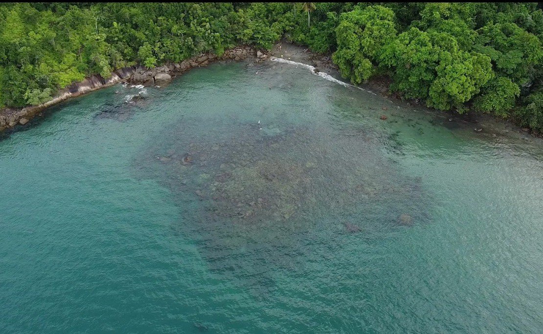 Terreno 2.096m2, vista mar, 5 min ape ate praia e piscinas naturais em Ubatuba, SP — direto com proprietário