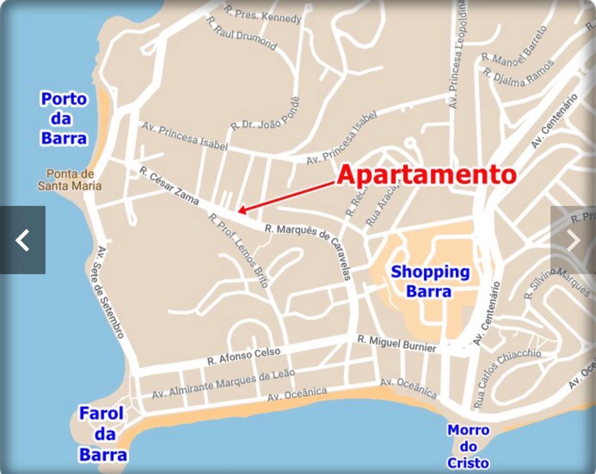 APARTAMENTO A 3 MIN DA PRAIA DO PORTO DA BARRA em Salvador, BA — direto com proprietário